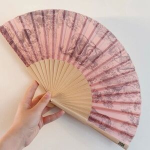 Dior Blush and Beige Artistic Hand Fan